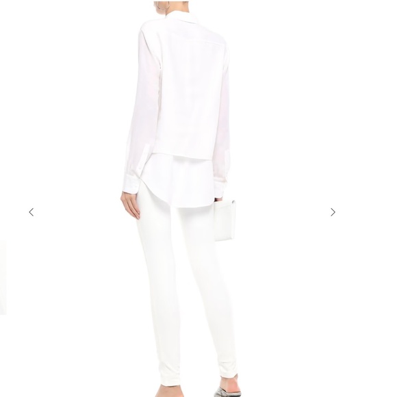 Joseph white stretch gabardine leggings mid-rise size US8 FR40 NWT - Picture 3 of 14